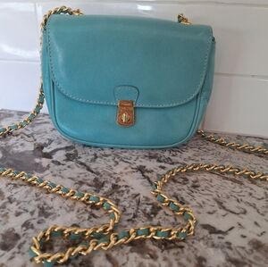 I SANTI Tiffany color‎ Leather Crossbody Small Bag